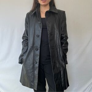 Vintage 2k Leather Coat